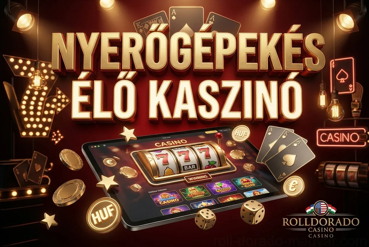 Nyerőgépekés élő kaszinó